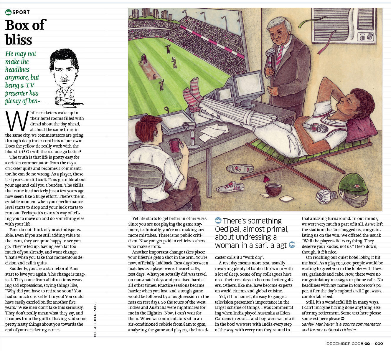 GQ India – Talk Sport – Bliss Box Article (Nov 08)