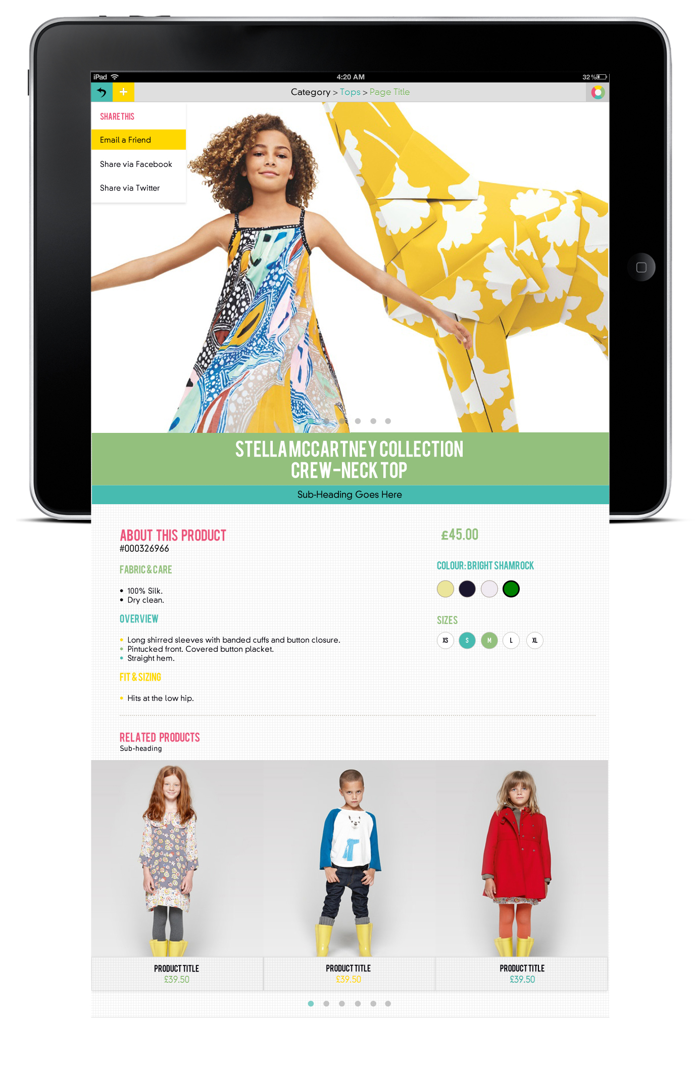 Skin 1 - Product Page