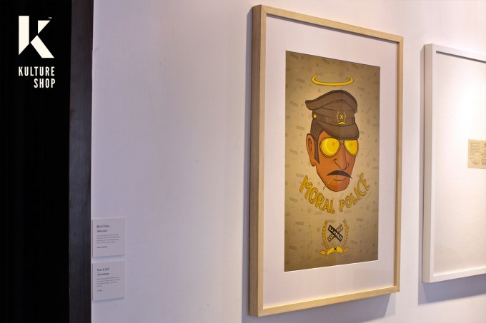 Moral Police Framed Print (Wood frames)