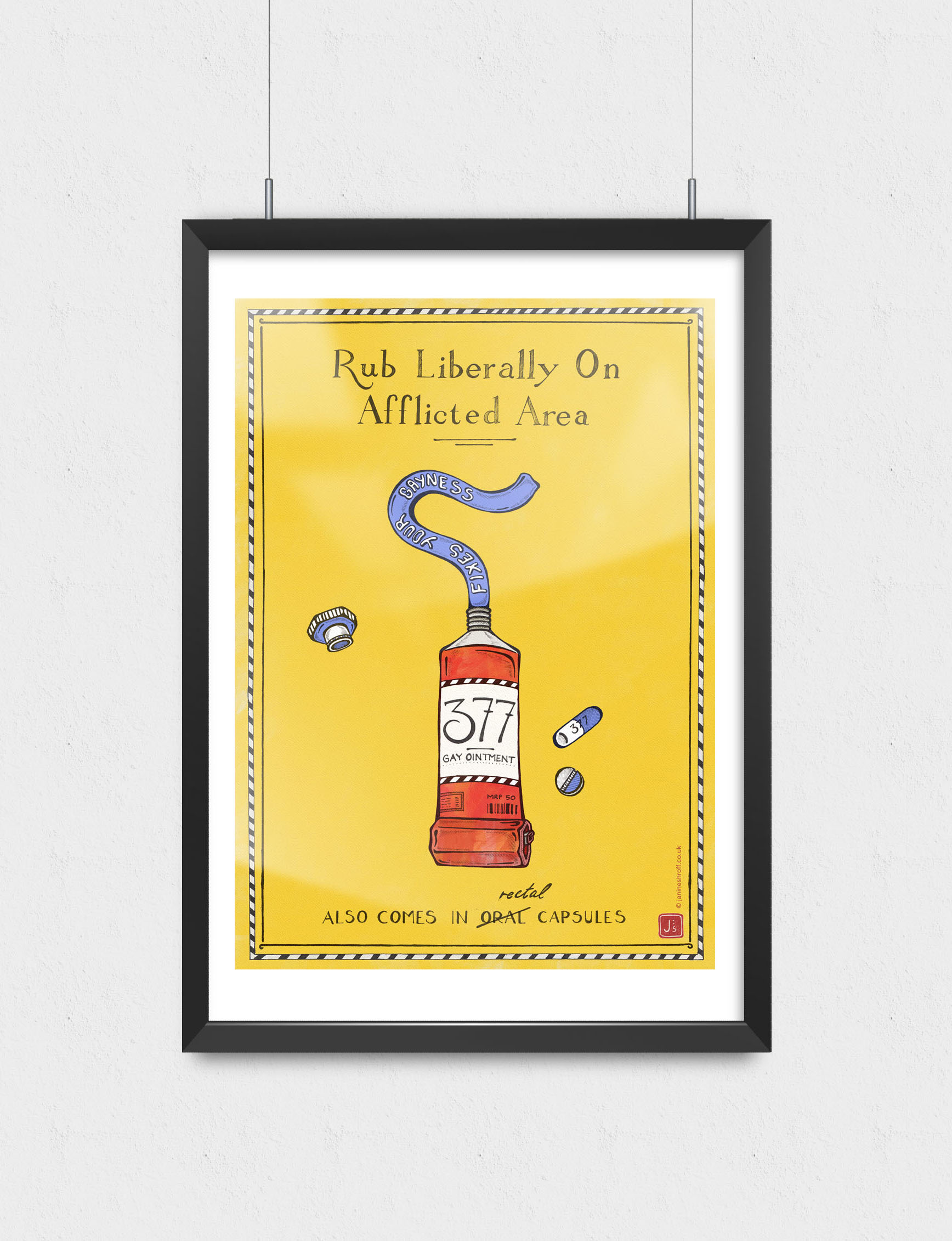 Gay Ointment Poster Mockup Crop