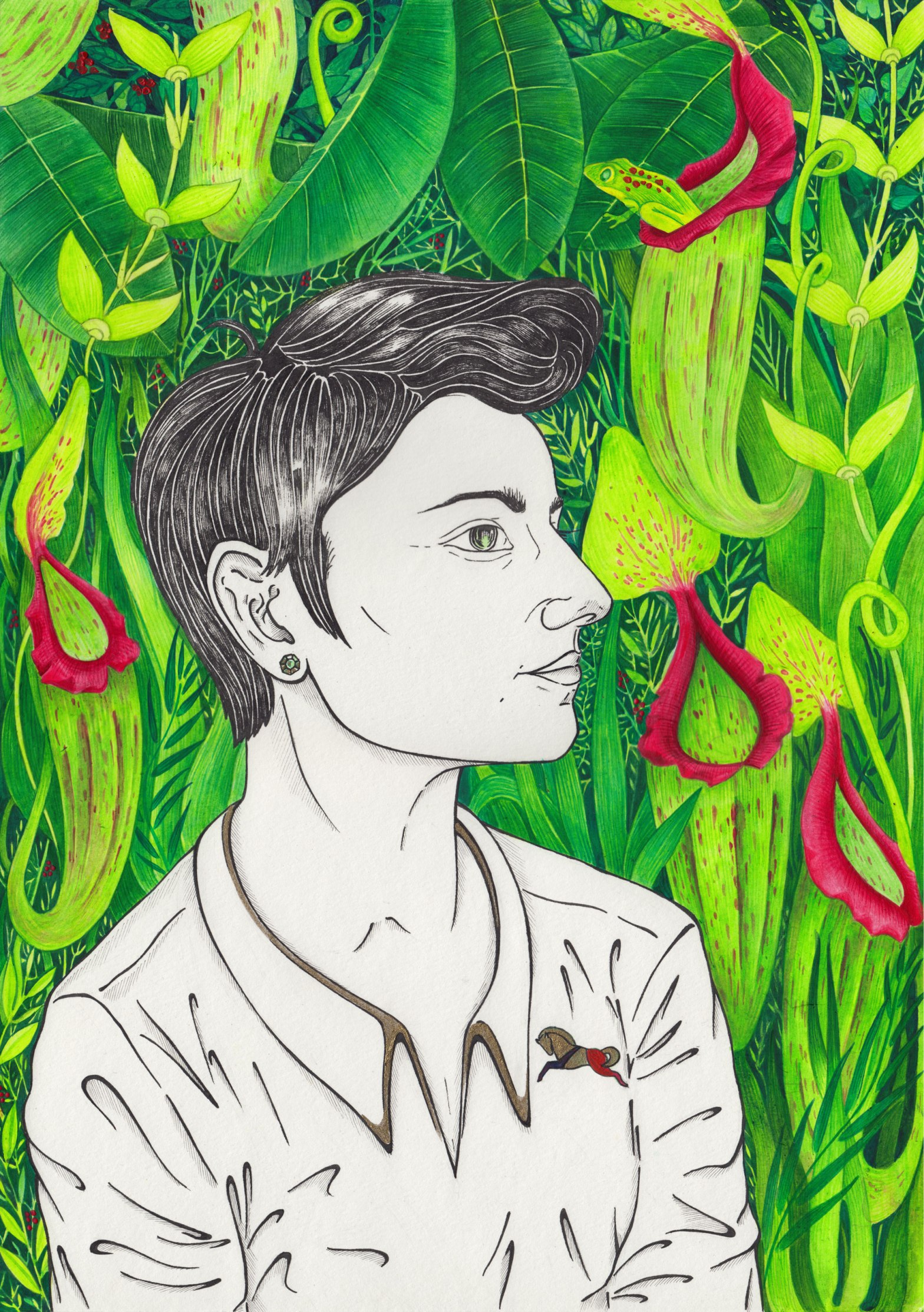 A3 (297mm x 420mm) Portrait | Ink & Acrylics on heavy weight watercolour paper